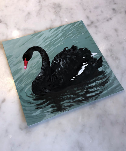 'Black Swan' in Gouache