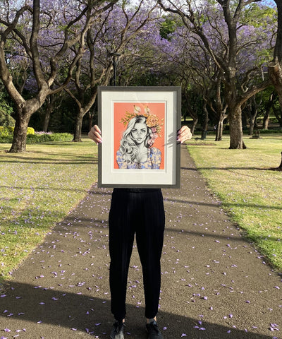 'Cottontail' Framed Print