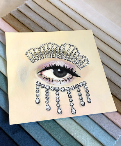 'Diamond Eye' in Gouache