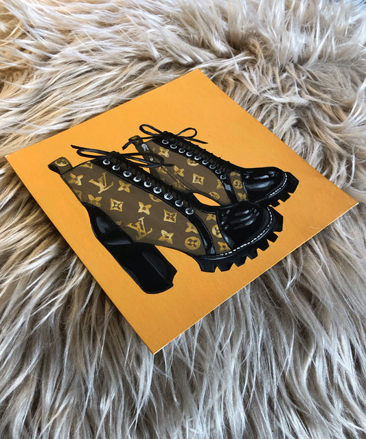 'Louis Vuitton Shoes' in Gouache