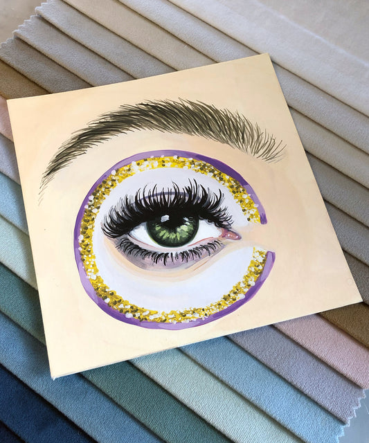 'Mod Eye' in Gouache