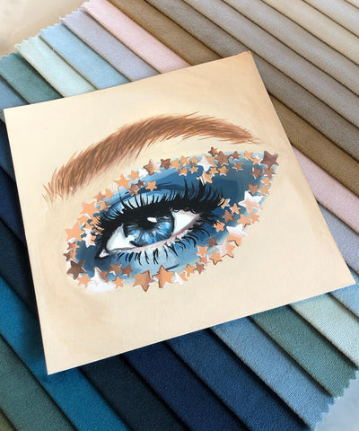 'Starry Eye' in Gouache