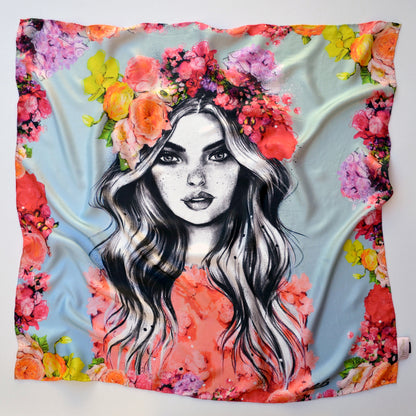 Hothouse Flowers Silk Scarf - Pippa McManus