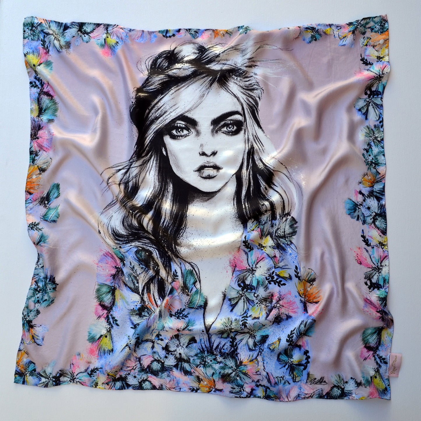 Sable Ballet Silk Scarf - Pippa McManus