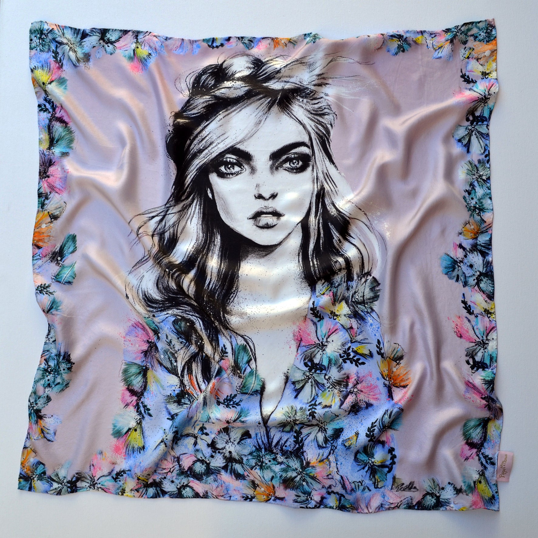 Sable Ballet Silk Scarf - Pippa McManus