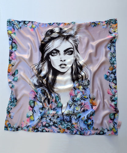 Sable Ballet Silk Scarf - Pippa McManus