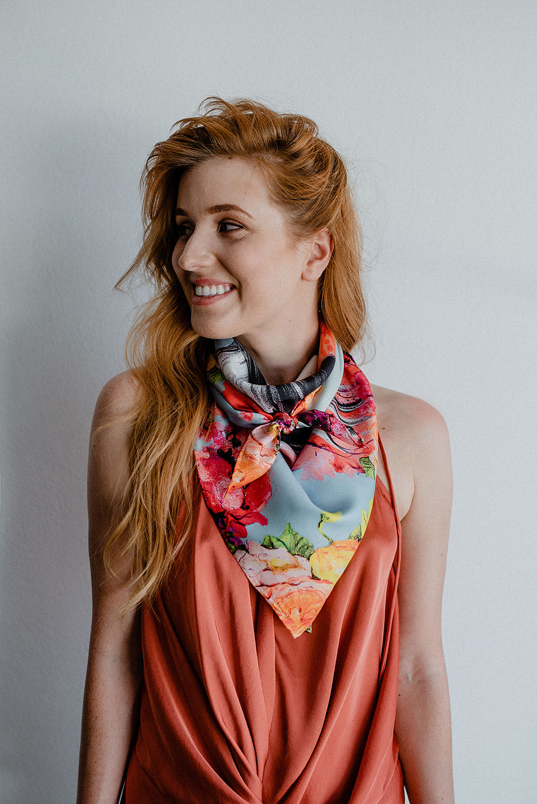 Hothouse Flowers Silk Scarf - Pippa McManus